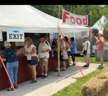 Lions Food Tent Art at the Mill